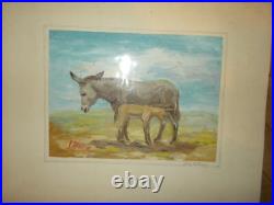 Inez Tatum Mother & Child Oil Paintings 11 X 8.5