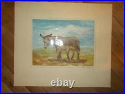Inez Tatum Mother & Child Oil Paintings 11 X 8.5