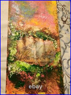 Interesting heavenly wildly colored Folk Art with Abstract and Outsider Tendency