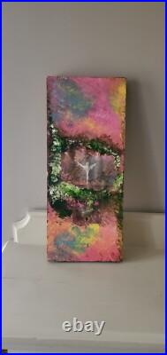 Interesting heavenly wildly colored Folk Art with Abstract and Outsider Tendency