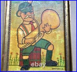 Jack Savitsky (1910-1991) folk art oil painting