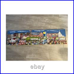 Jackson Collins Original Acrylic Painting Eastern Market DC Folk Art Signed