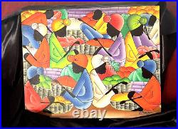 Jamaican Art Oil Painting Original Hand Signed A. Ferguson Market