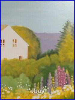 Jean Christy/2 Original Oil Paintings/Landscapes/Folk Art/Autumn/Roanoke, Va