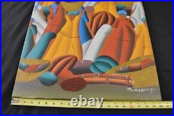 Jean Claude Martin, Vtg. Original HAITIAN ART PAINTING Acrylic Canvas, 23x 20 Jean Claude Martin, Vtg. Original HAITIAN ART PAINTING Acrylic Canvas, 23x 20