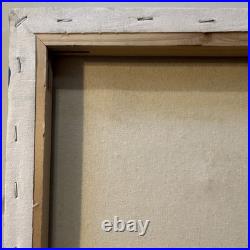 Jerry Olson Original Folk Art Painting Red Barn Landscape Couple Signed 2023 Art