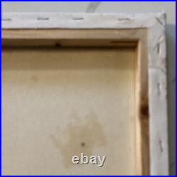 Jerry Olson Original Folk Art Painting Red Barn Landscape Couple Signed 2023 Art