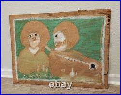 Jim Sudduth Friends Signed. Purchased From The ARTIST 1989