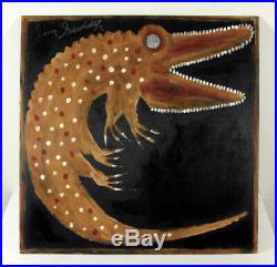 Jimmy Lee Sudduth Alligator Mud Folk Outsider Art Brut Painting