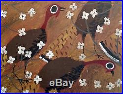 John Cornbread Anderson Southern Folk Art Painting Gobblers In Spring Turkey