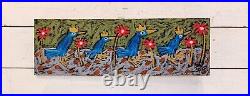 John Sperry Outsider Southern Primitive Bird Folk Art Painting BlueBirds