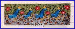 John Sperry Outsider Southern Primitive Bird Folk Art Painting BlueBirds