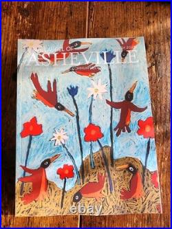 John Sperry Outsider Southern Primitive Folk Art Woodpecker Birds Painting John Sperry Outsider Southern Primitive Folk Art Woodpecker Birds Painting