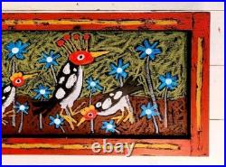 John Sperry Outsider Southern Primitive Folk Art Woodpecker Birds Painting John Sperry Outsider Southern Primitive Folk Art Woodpecker Birds Painting