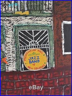 John Sperry Primitive Outsider Southern Folk Art painting Preservation Jazz Hall