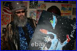 Jr Charlie Folk Art Painting Huge Two Headed Statue Of Liberty Painting Politics