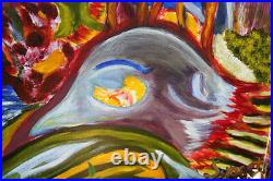 Jungle Animals Folk Art Painting Abstract Art Psychedelic Landscape Georgia