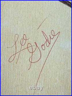 LEE GODIE original pen/ink drawing Portrait of Woman Chicago Outsider Artist LEE GODIE original pen/ink drawing Portrait of Woman Chicago Outsider Artist