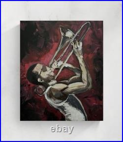LMNOP Original Painting Acrylic Contemporary Fine Art Decor Expressionist 16x20
