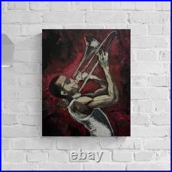 LMNOP Original Painting Acrylic Contemporary Fine Art Decor Expressionist 16x20