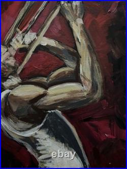 LMNOP Original Painting Acrylic Contemporary Fine Art Decor Expressionist 16x20