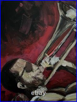 LMNOP Original Painting Acrylic Contemporary Fine Art Decor Expressionist 16x20