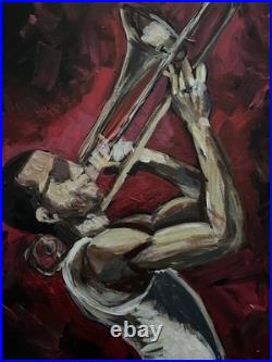 LMNOP Original Painting Acrylic Contemporary Fine Art Decor Expressionist 16x20