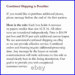 LOVELESS BLAZING SILHOUETTE original acrylic on canvas 11 X 14