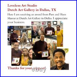 LOVELESS BLAZING SILHOUETTE original acrylic on canvas 11 X 14