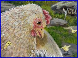 La San Lasan Original Bible Painting Psalm 914 God's Protection Under His Wings