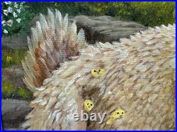 La San Lasan Original Bible Painting Psalm 914 God's Protection Under His Wings