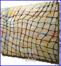 Landscape Oil? Painting Vintage Flowers? Art Signed Abstract Original Deco Garden