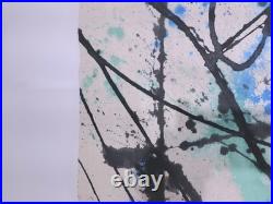 Large Abstract Painting Original Jackson Pollock Style GIGANTIC 8 1/2 FT Wide