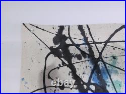 Large Abstract Painting Original Jackson Pollock Style GIGANTIC 8 1/2 FT Wide