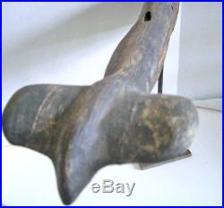 Large Antique American Folk Art Original Paint Hand Carved Wood Whale Maine