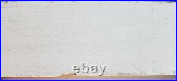Large Antique Angel Oil Painting Signed 1963 Mid-century Modern Framed