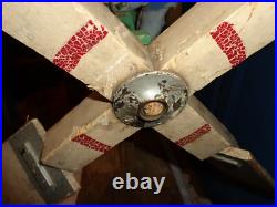 Large Old Vintage Hand Made Painted Wood Folk Art Primitive Whirligig