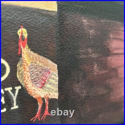 Large Original Bartender Portrait Painting Martini Bar Folk Art Signed 40x26