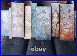 Large Wall Art Offset Antique Wallpaper Panels Faded Memory Mural Home Décor