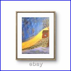 Little House, Golden Hill Whimsical Folk Art Landscape