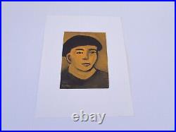 Lor Roybal New Mexico Folk Art Small Portrait Painting