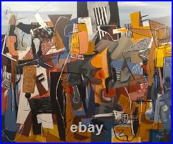 MICHEL BLAZQUEZ. ORIGINAL PAINTING ON CANVAS 56x46 inches. Cuban art MICHEL BLAZQUEZ. ORIGINAL PAINTING ON CANVAS 56x46 inches. Cuban art