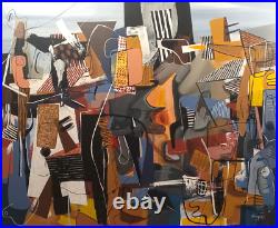 MICHEL BLAZQUEZ. ORIGINAL PAINTING ON CANVAS 56x46 inches. Cuban art MICHEL BLAZQUEZ. ORIGINAL PAINTING ON CANVAS 56x46 inches. Cuban art