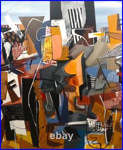 MICHEL BLAZQUEZ. ORIGINAL PAINTING ON CANVAS 56x46 inches. Cuban art MICHEL BLAZQUEZ. ORIGINAL PAINTING ON CANVAS 56x46 inches. Cuban art