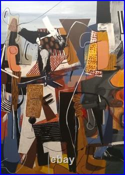 MICHEL BLAZQUEZ. ORIGINAL PAINTING ON CANVAS 56x46 inches. Cuban art MICHEL BLAZQUEZ. ORIGINAL PAINTING ON CANVAS 56x46 inches. Cuban art