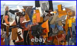 MICHEL BLAZQUEZ. ORIGINAL PAINTING ON CANVAS 56x46 inches. Cuban art MICHEL BLAZQUEZ. ORIGINAL PAINTING ON CANVAS 56x46 inches. Cuban art