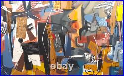 MICHEL BLAZQUEZ. ORIGINAL PAINTING ON CANVAS 56x46 inches. Cuban art MICHEL BLAZQUEZ. ORIGINAL PAINTING ON CANVAS 56x46 inches. Cuban art