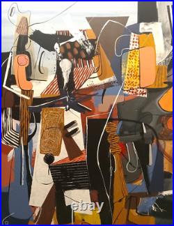 MICHEL BLAZQUEZ. ORIGINAL PAINTING ON CANVAS 56x46 inches. Cuban art MICHEL BLAZQUEZ. ORIGINAL PAINTING ON CANVAS 56x46 inches. Cuban art