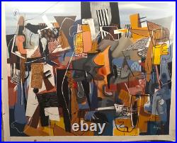 MICHEL BLAZQUEZ. ORIGINAL PAINTING ON CANVAS 56x46 inches. Cuban art MICHEL BLAZQUEZ. ORIGINAL PAINTING ON CANVAS 56x46 inches. Cuban art