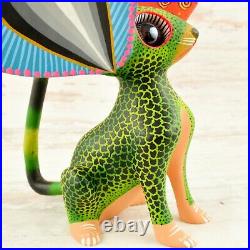 Magia Mexica A1723 Mouse Alebrije Oaxacan Wood Carving Painting Handcrafted